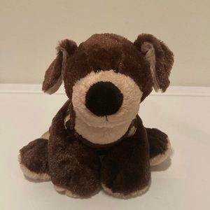 Webkinz Mocha Pup with clothes no code